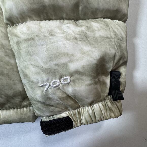 Supreme x The North Face 700 Down Nuptse Jacket Men’s M Cream Black Puffer - Picture 7 of 16